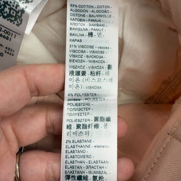 Women's‎ LEVI'S 721 High Rise Ankle Skinny Button-Fly in Baby Pink- Size 32 - Picture 13 of 15